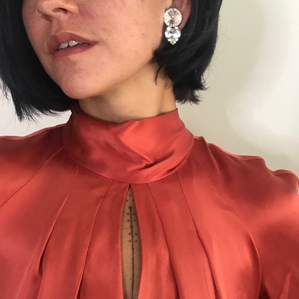 Vanessa Bruno 100% Silk Flirty Party Dress